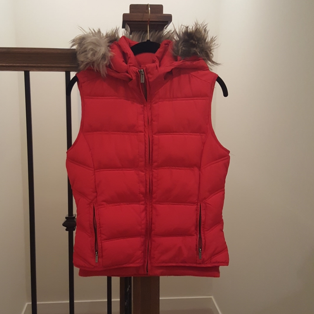 ZARA Red Puffy Vest